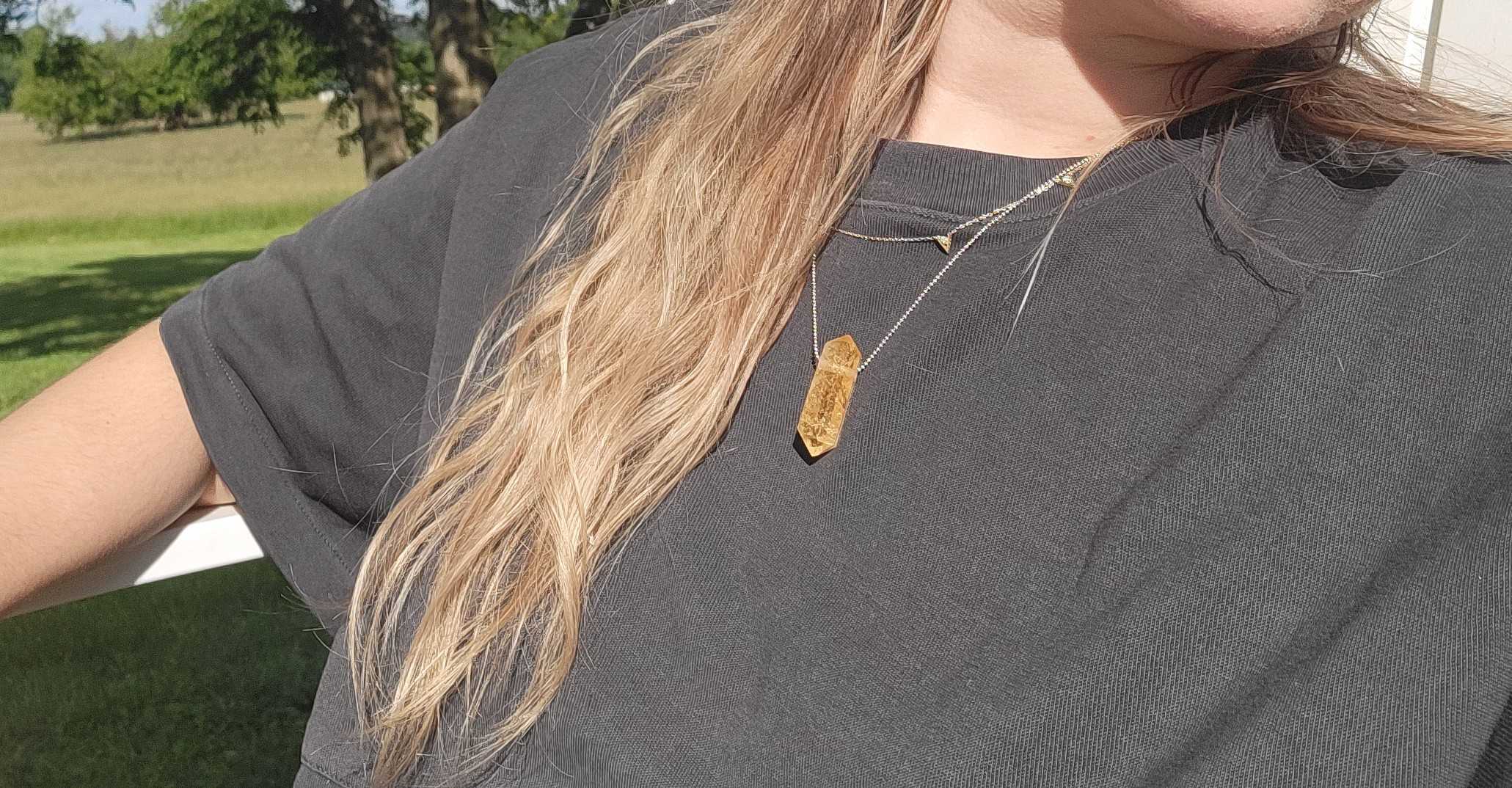 Citrine Pendant Necklace