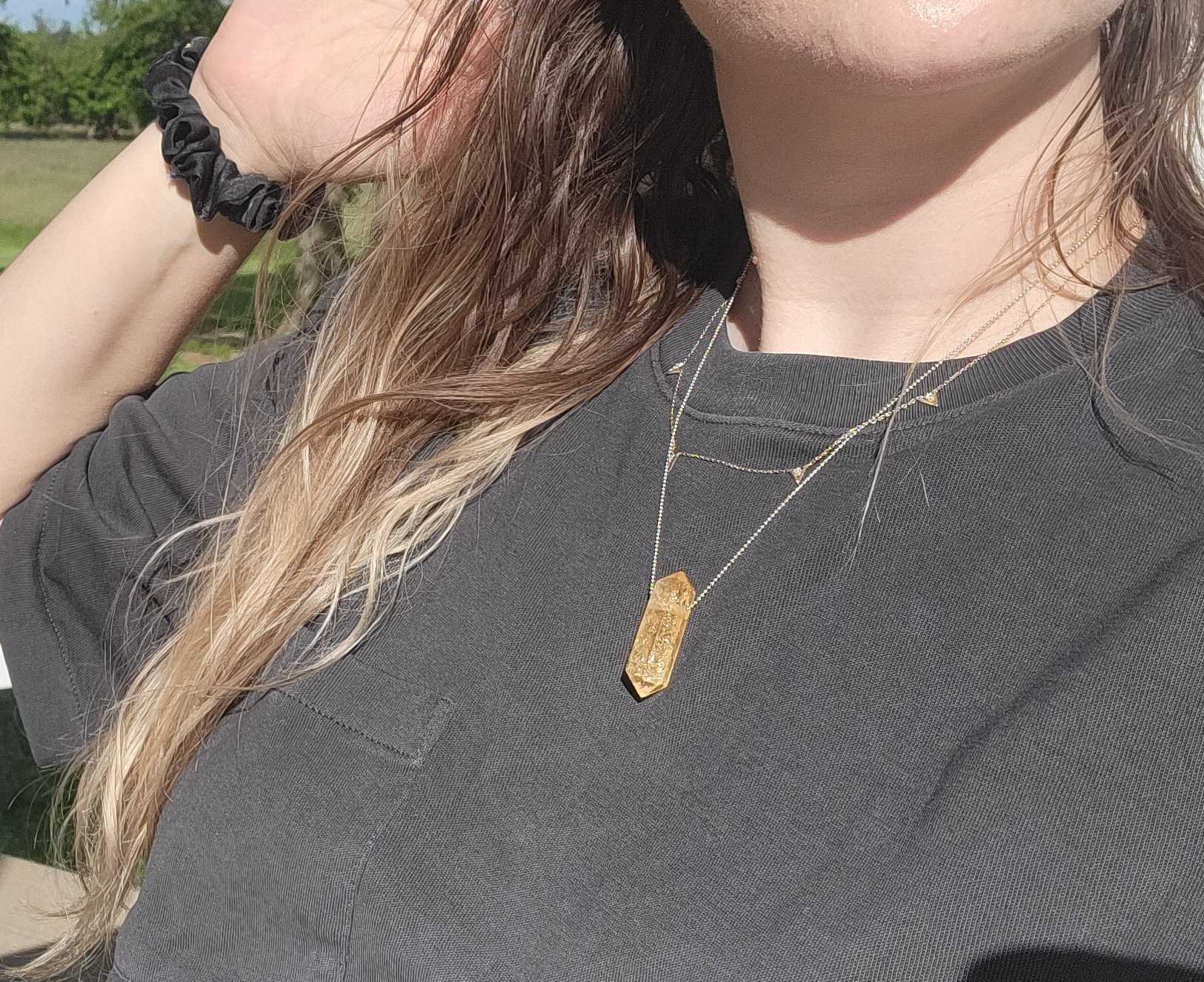 Citrine Pendant Necklace