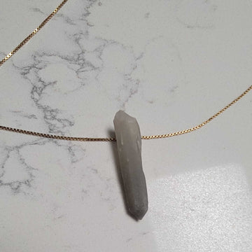 Raw Shadow Work Pendant 14k solid gold Necklace