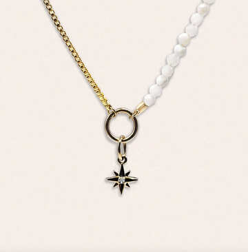 Origins 50/50 North Star Charm w/ Moonstone