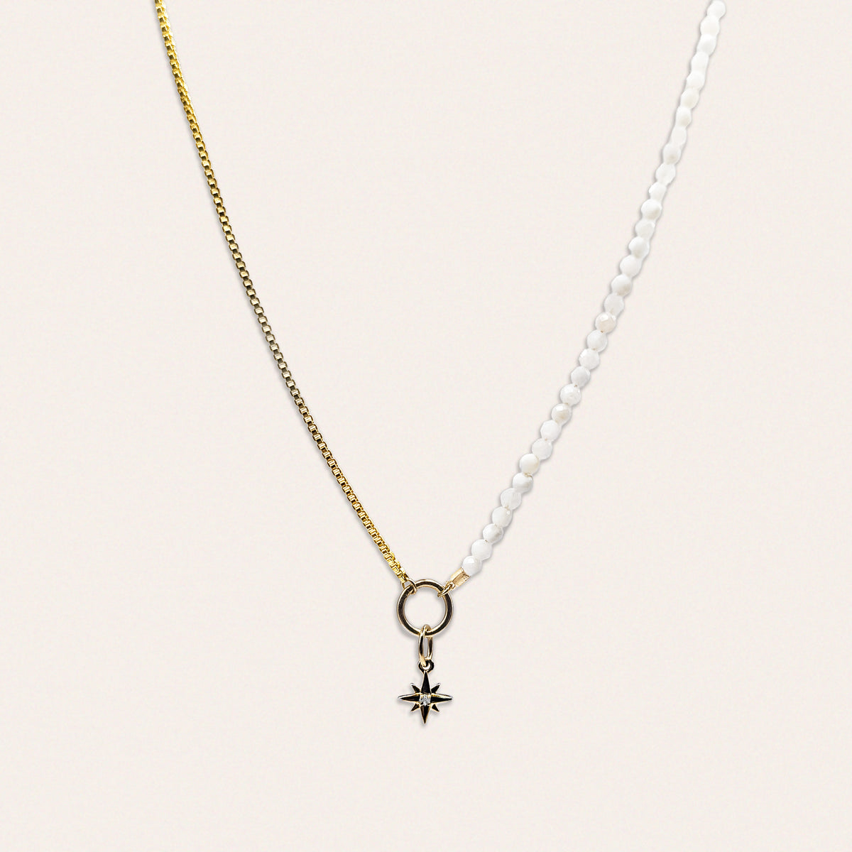 Origins 50/50 North Star Charm w/ Moonstone