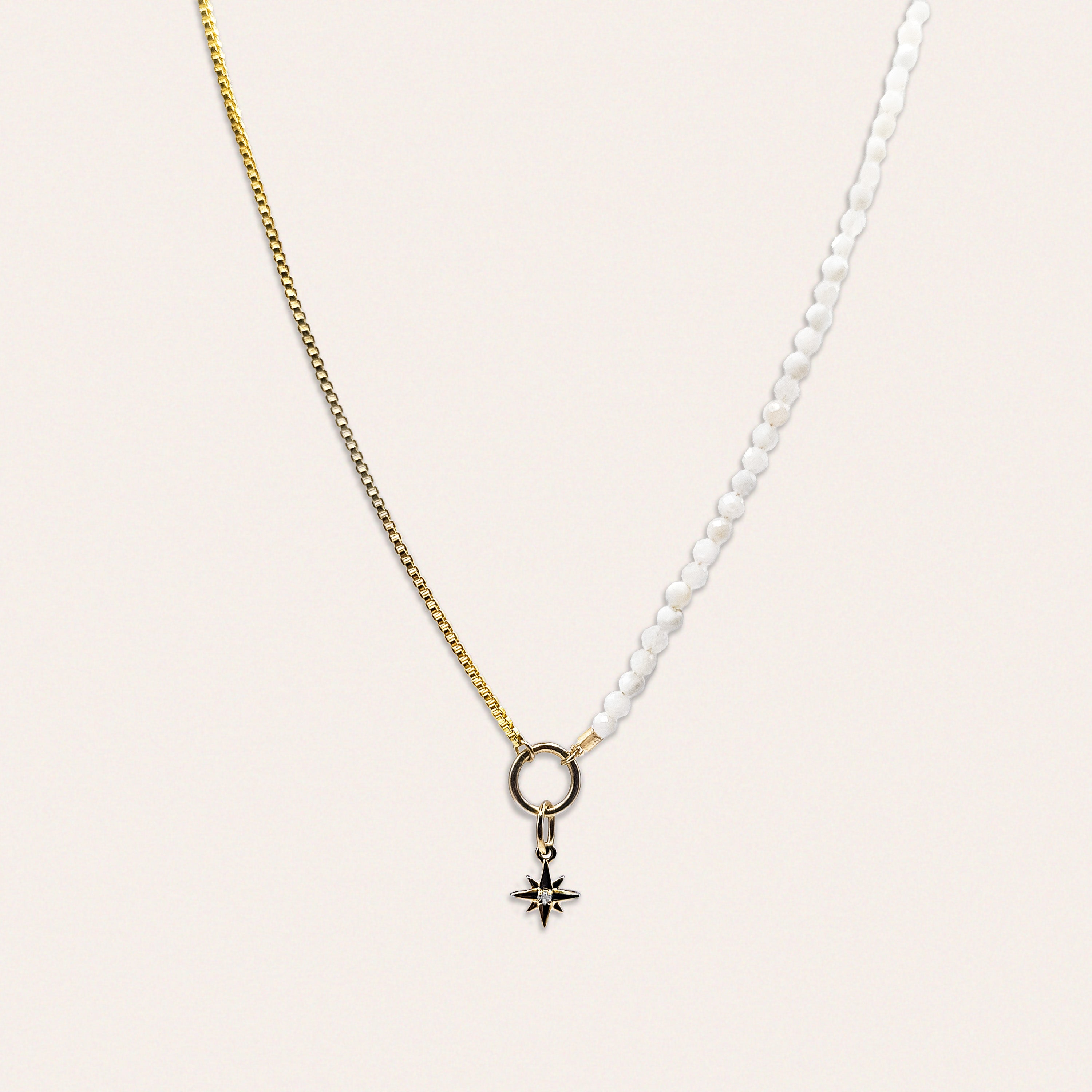 Origins 50/50 North Star Charm w/ Moonstone